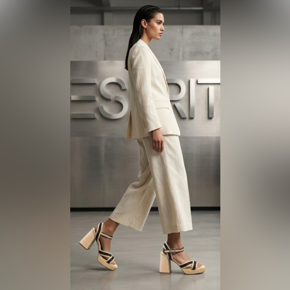 New authentic Esprit designer platform sandals sz 7 Display womans
